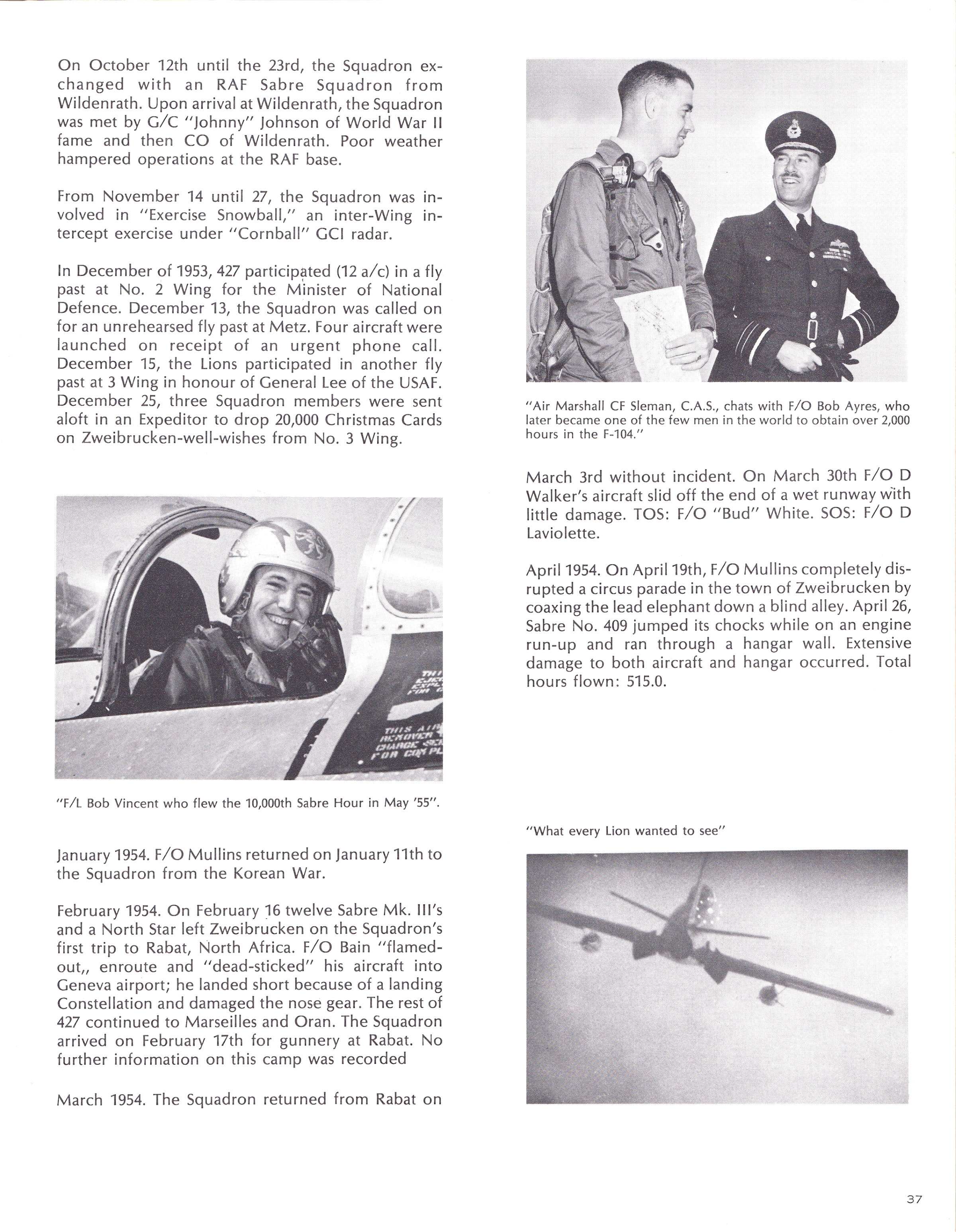 Squadron Sabre diary 1952-1957