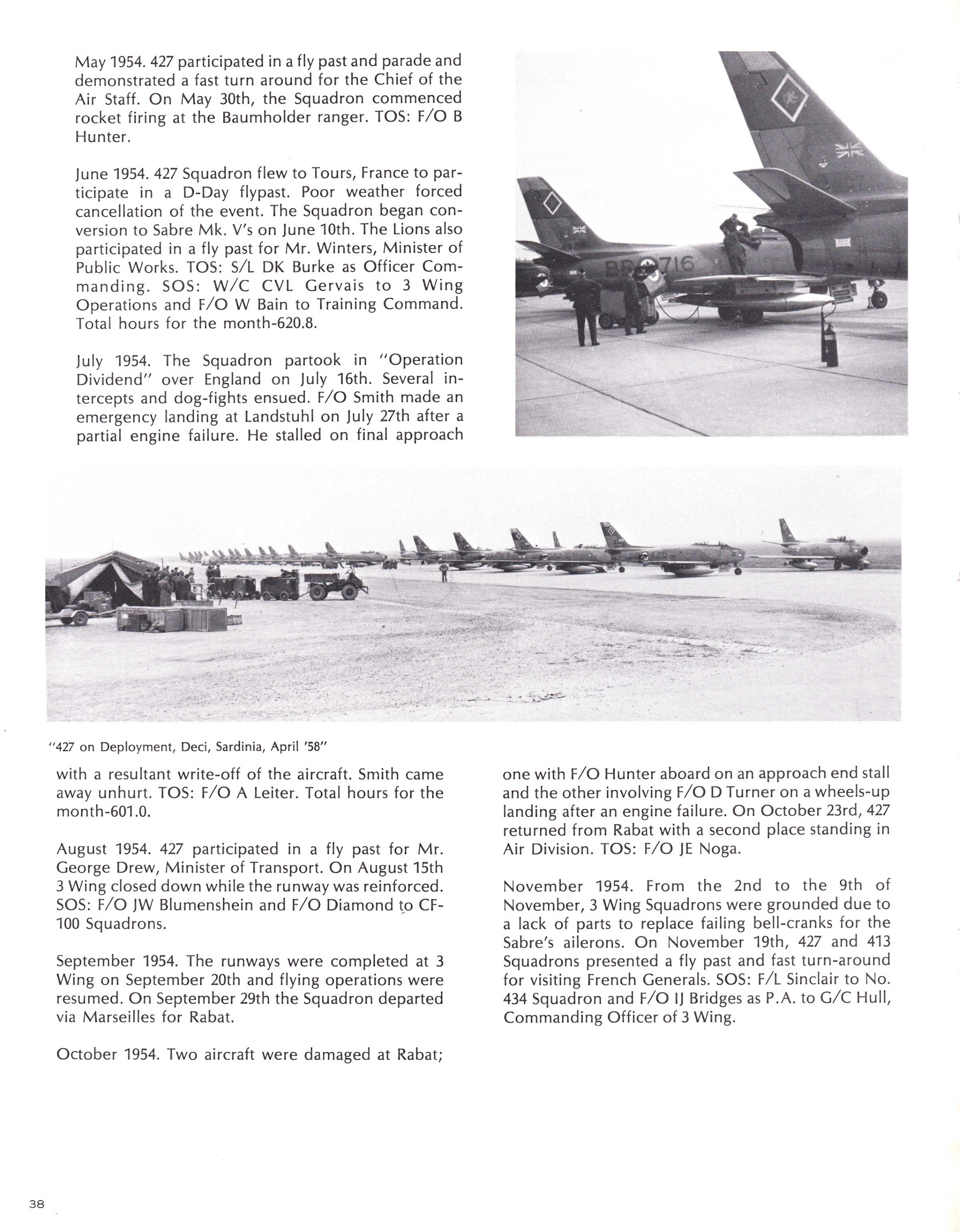 Squadron Sabre diary 1952-1957