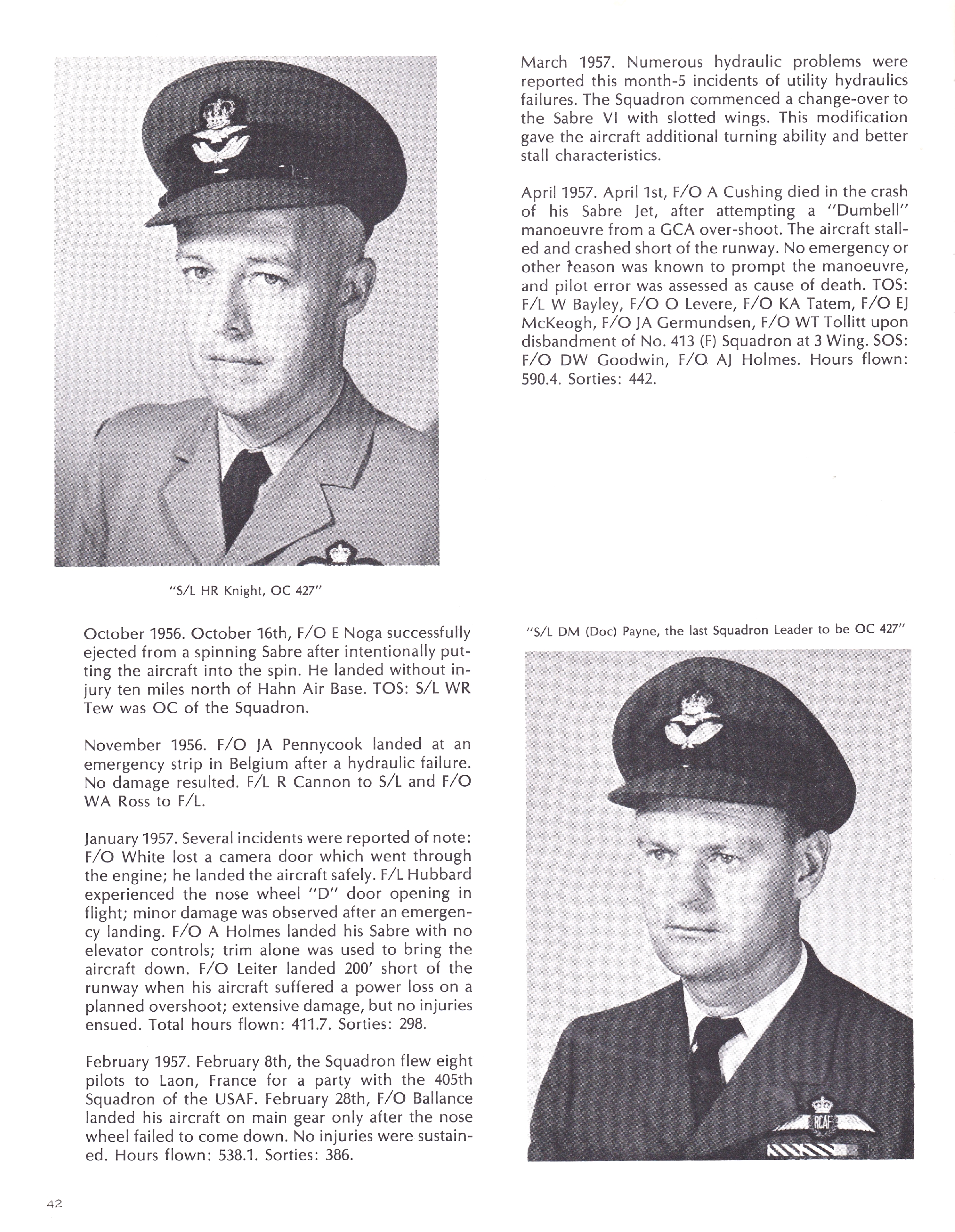 Squadron Sabre diary 1952-1957