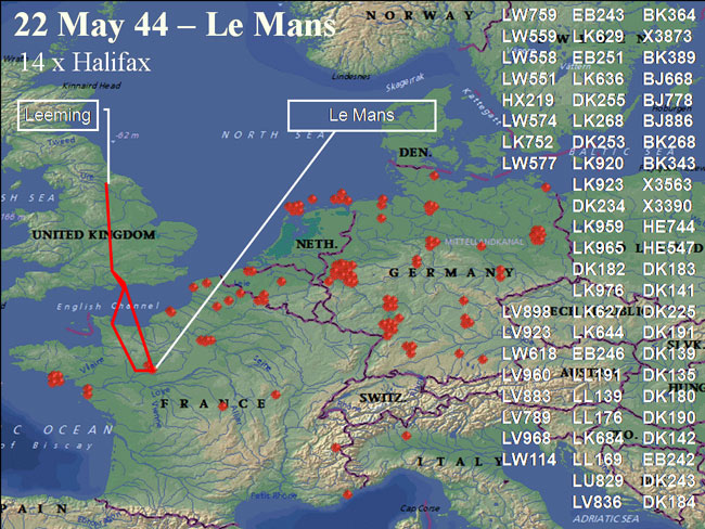 May 22 raid route