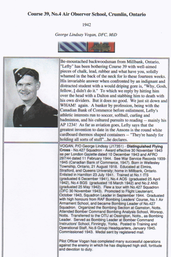 Course 39, Air Observor School 1942