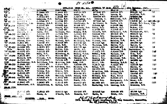 Ops Order - December 26, 1944